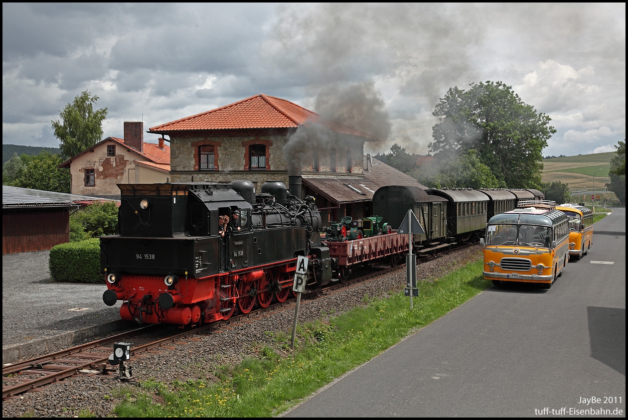 Im Juli 2011 war ein Sonderzug der Rennsteigbahn zu Gast auf der Museumsbahn